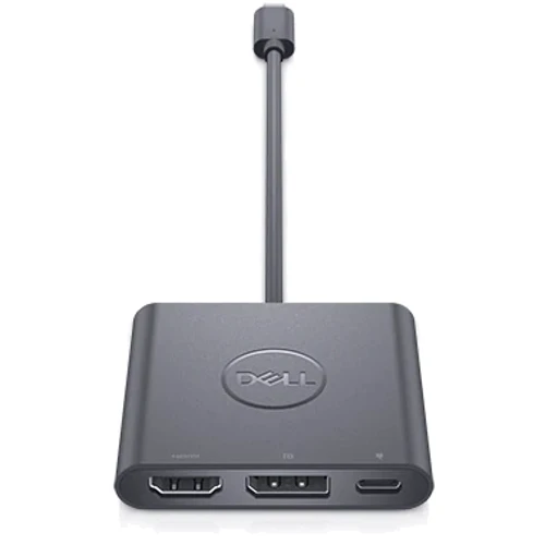 Адаптер Dell Adapter USB-C to HDMI+USB-C+DisplayPort with Power Delivery (470-AEGY) фото 6