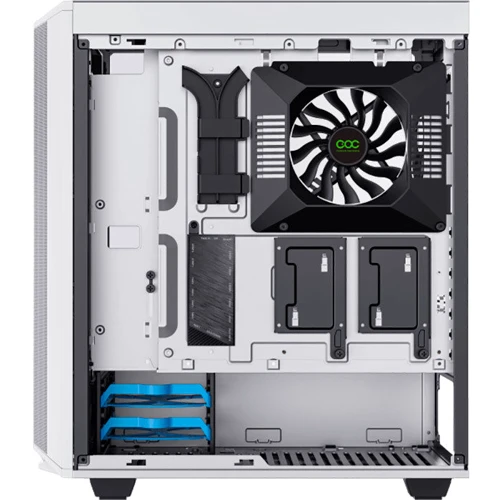 Корпус GameMax Precision White: Материал передней панели пластик и металл