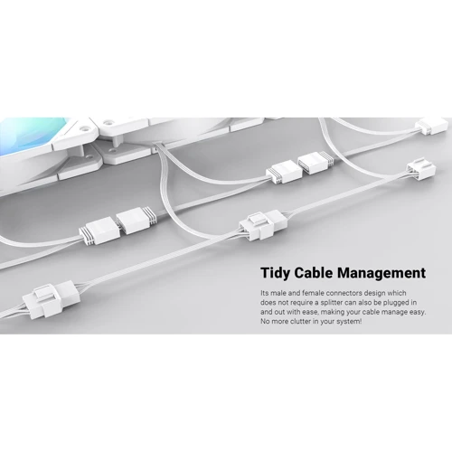 Кулер ID-COOLING TF-12025-PRO-ARGB-TRIO WHITE фото 10