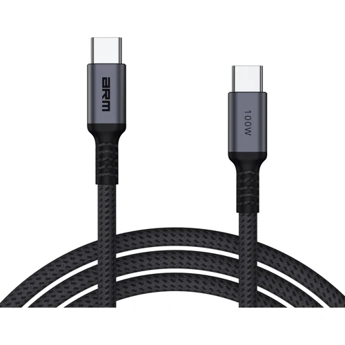 Кабель ArmorStandart Cable USB-C to USB-C Aluminum Alloy PD 100W 1m Black-Grey (ARM69370)