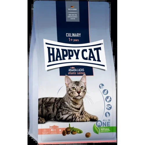 Сухой корм для взрослых котов Happy Cat Culinary Atlantik Lachs сухой с лососем 10 кг (70555)