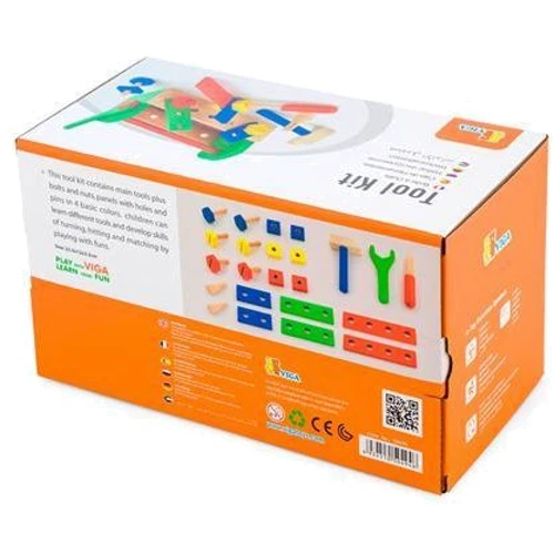 Деревянный игровой набор Viga Toys Ящик с инструментами (50494) фото 3