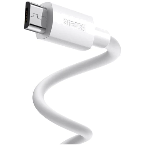 Кабель Baseus Cable to Micro USB Simple Wisdom 2.1 A 1.5m White (TZCAMZJ-02): Довжина 1.5 м