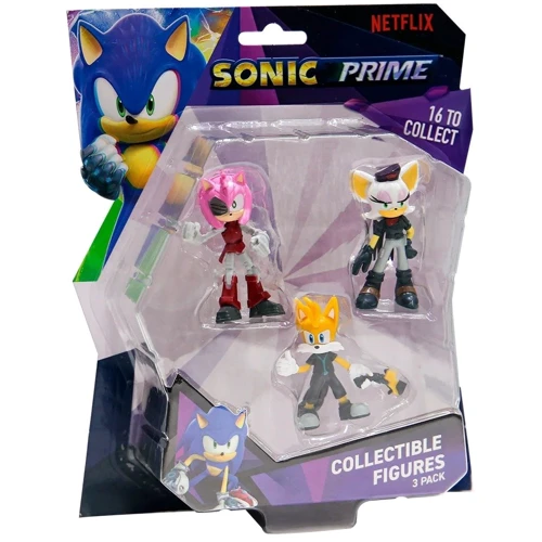 Набор игровых фигурок Sonic Prime Ребел Руж, Тэйлз, Расти Роуз 3 фигурки 6.5 см (SON2020C)