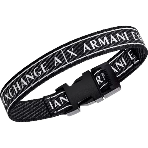 Чоловічий браслет Armani Exchange чорний (AXG0082040) фото 2