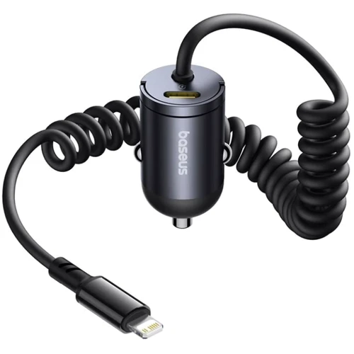 Зарядное устройство Baseus Car Charger USB-C Tiny Star 30W with Lightning Cable Black (C00035001121-01)