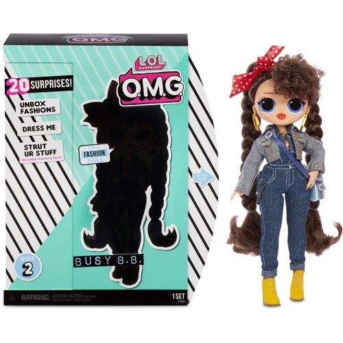 Игровой набор с куклой L.O.L. SURPRISE! серии "O.M.G" S2 - ТЕХНО-ЛЕДИ (с аксессуарами): Высота, см 27