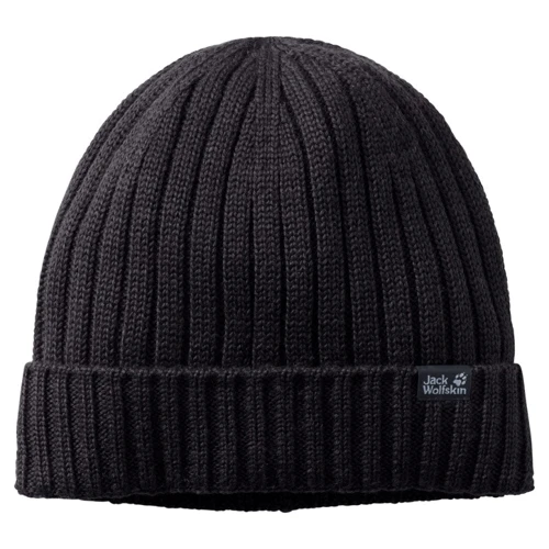 Шапка Jack Wolfskin Stormlock Rip Knit Cap черная (1907121_6000)