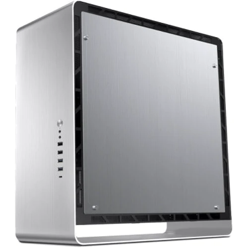 Корпус Jonsbo UMX6S Silver: Матеріал передній панелі алюмінієво-магнієвий сплав