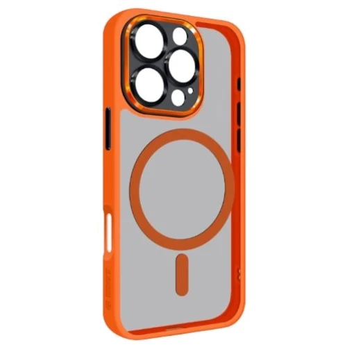 Чехол для iPhone ArmorStandart Unit Case Magsafe SE Orange Black for iPhone 16 Pro Max (ARM81151)