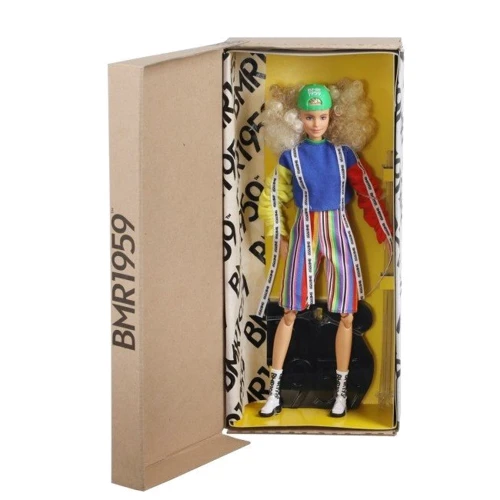 Колекційна лялька Mattel Barbie BMR 1959 кучерява блондинка: Висота, см 29