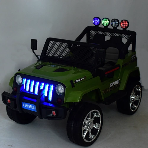 Дитячий електромобіль Джип Bambi Racer Jeep Wrangler, зелений (M 3237EBLR-10): Матеріал корпусу пластик