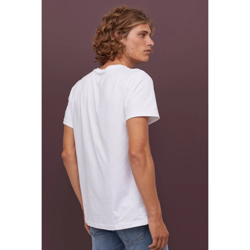 Футболка H&M 6858169 M белая: Сезон Лето