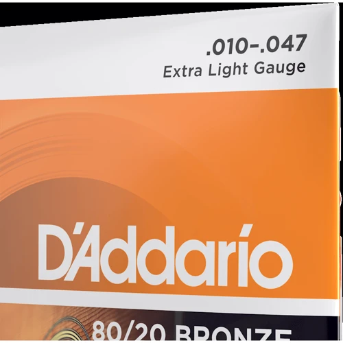 Струна для гитар Струны D'ADDARIO EJ10 80/20 BRONZE EXTRA LIGHT (10-47): В комплекте Набор из 6 струн