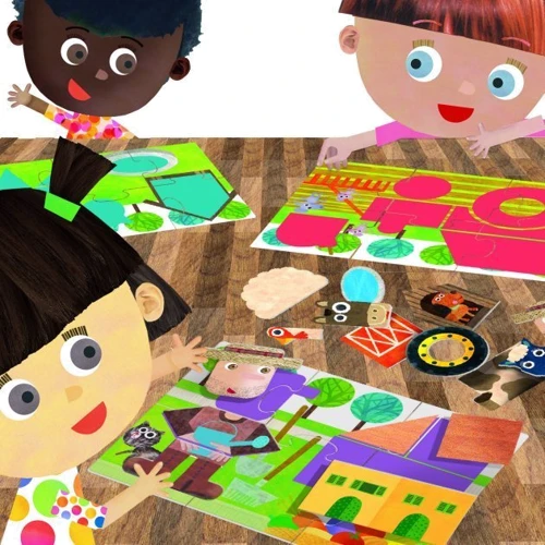 Тактильная игра Headu Монтессори Формы и контуры (MU25374)