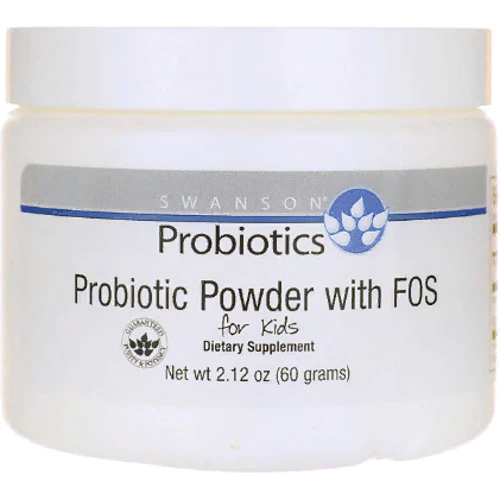 Swanson Probiotic Powder for Kids with FOS 3 Billion CFU Пробиотики для детей 60 г