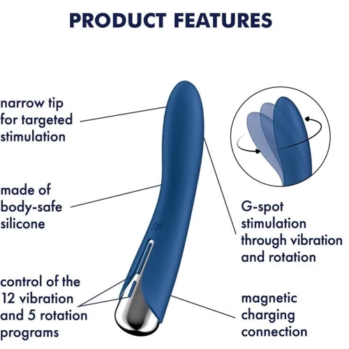 Вибратор Satisfyer Spinning Vibe 1 Blue