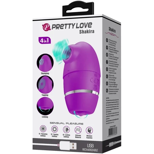 Стимулятор клитора 4в1 LYBAILE Pretty Love Shakira (BI-300071)