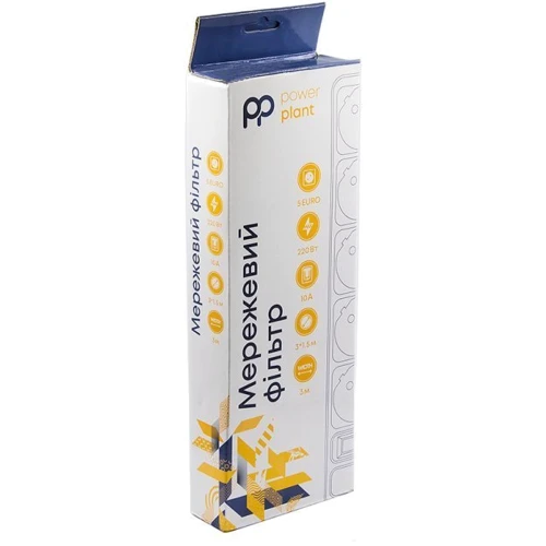 Сетевой фильтр PowerPlant PPSA10M30S5B: Количество розеток, шт 5