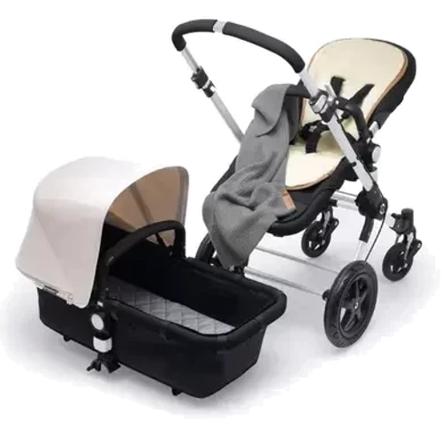 Одеяло шерстяное Bugaboo Soft Wool Light для коляски Grey Melange серый меланж (80153GS01) фото 3