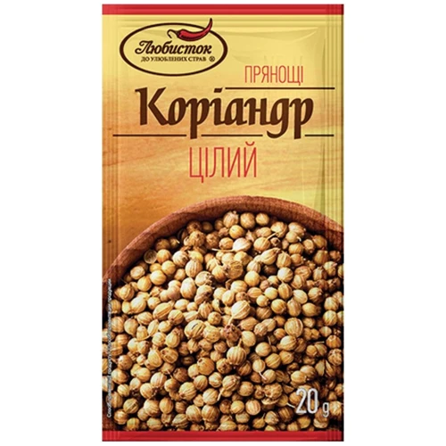 Упаковка Кориандр целый Любисток 25х20 г (УП4820076010347)