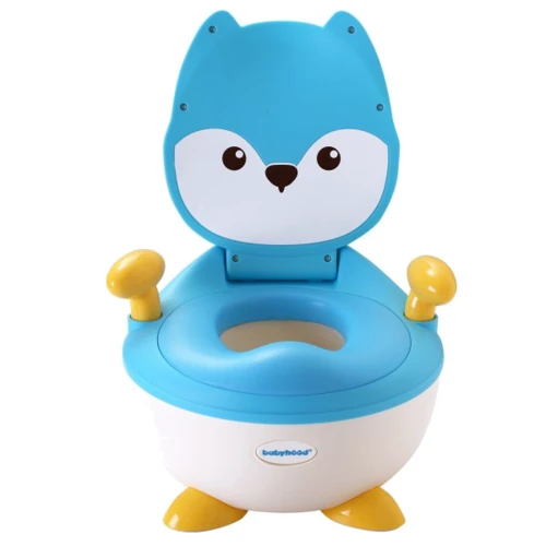 Детский горшок Babyhood Лиса голубой (BH-113FB)