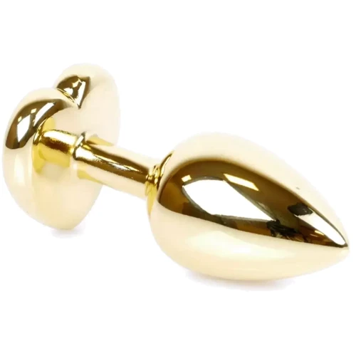 Анальная пробка с кристаллом BOSS of TOYS Boss Series - Jewellery Gold Heart PLUG Purple S, BS6400043