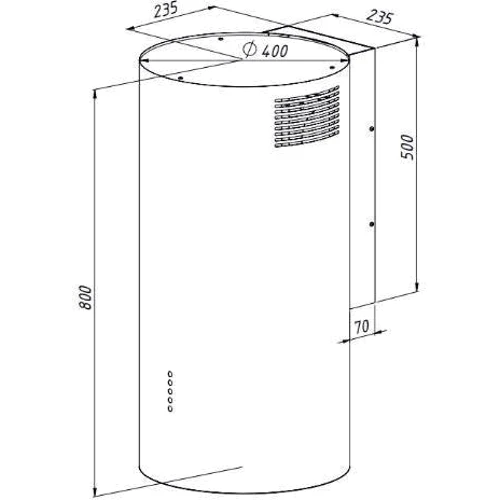 Вытяжка AKPO WK-10 Balmera WL Inox: Тип воздухоочистителя Рециркуляция, Отвод