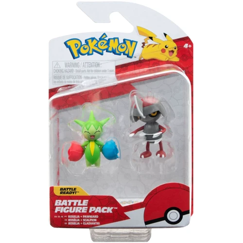 Набір ігрових фігурок Pokemon W15 - Пон'ярд та Розелія (PKW3006)