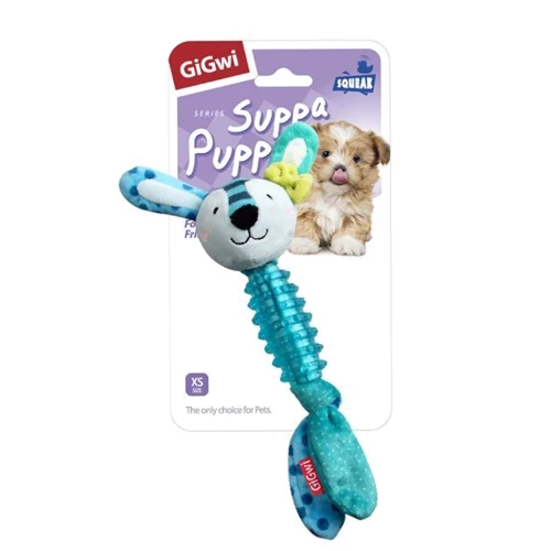 Игрушка для собак GiGwi Suppa Puppa Заяц с пищалкой текстиль, резина 15 см (75027): Производитель GiGwi