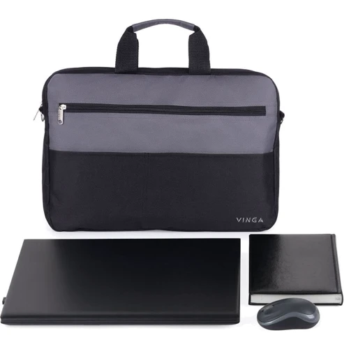 Сумка для ноутбуков Vinga 15.6" Black/Grey (NB177GB): Тип сумки сумка