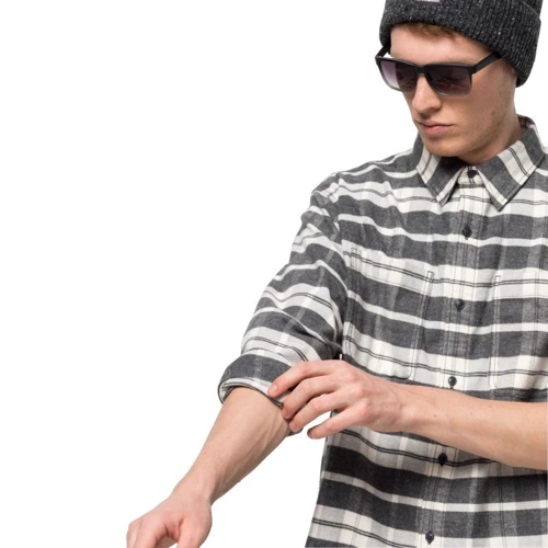 Рубашка Jack Wolfskin Nature Time Shirt M 1403621-7778 48 серая с длинным рукавом: Страна производитель Индонезия