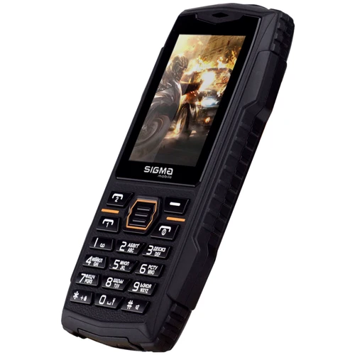 Мобільний телефон Sigma mobile X-treme AZ68 Black-Orange (UA UCRF): Дисплей 2.4 TFT (240х320)