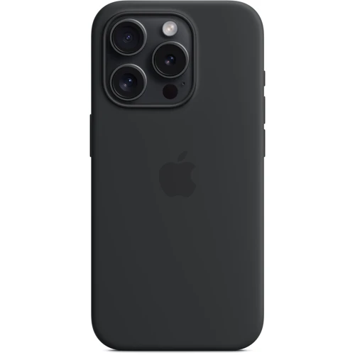 Чехол для iPhone Apple iPhone 15 Pro Silicone Case with MagSafe - Black (MT1A3ZM/A): Тип чехла накладка на заднюю часть
