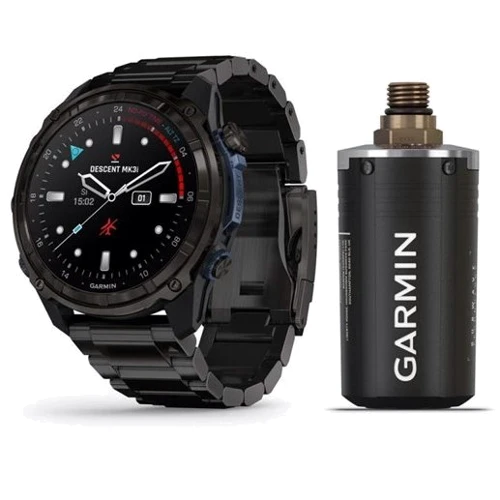 Смарт-часы Garmin Descent Mk3i 51mm Carbon Grey DLC Titanium with DLC Titanium Band and Descent T2 Transceiver (BNDL-DMK3I-51CGTTDT2)