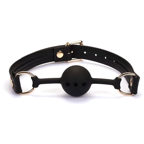 Кляп Liebe Seele Black Organosilicon Ball Gag