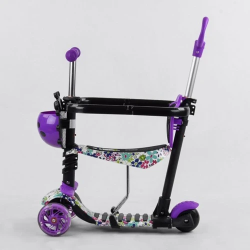 Самокат Best Scooter с защитным бампером фиолетовый (S 9602): Тип колес литые
