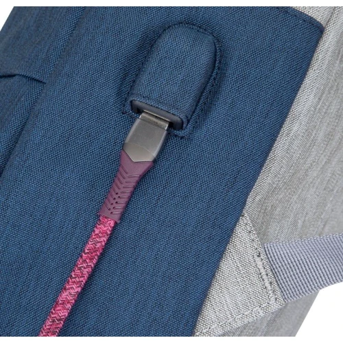 Сумка для ноутбуков RivaCase 15.6" Anti-Theft Water-repellent Grey/Dark Blue (7562) фото 21