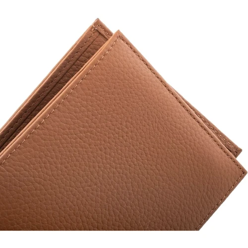 Чоловіче портмоне Smith & Canova коричневе (FUL90013-TAN): Матеріал Натуральна шкіра