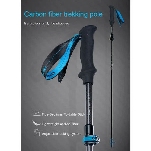 Трекінгова палиця Naturehike ST07 NH18D010-Z, 115-135 см, чорний/бордовий (6927595748503): Колір черный