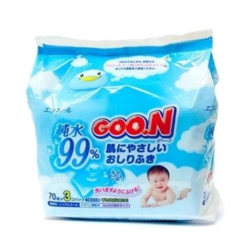 Салфетки влажные для младенцев Goo.N (70шт*3) (733344)