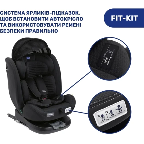 Автокресло Chicco Unico Evo i-Size Air черное (87030.95) (8058664167302) фото 11