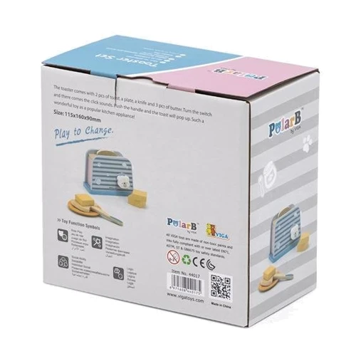 Іграшковий тостер Viga Toys PolarB із дерева (44017) фото 3