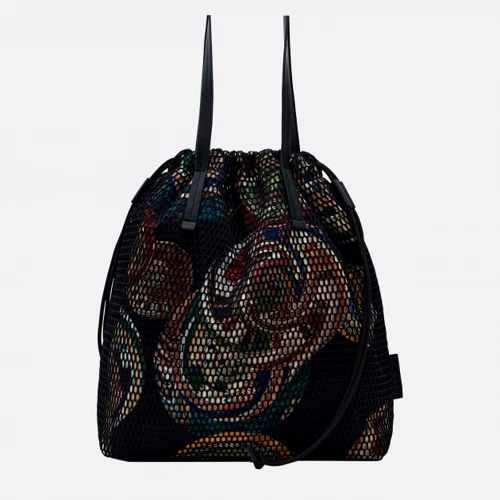 Женская сумка бакет-бэг Desigual черная (22WAXA51)