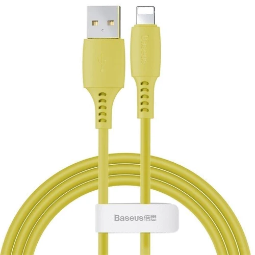 

Baseus Usb Cable to Lightning Colourful 2.4A 1.2m Yellow (CALDC-0Y)
