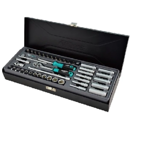 Whirlpower Набор головок 1/4" 4-14мм 43шт. мет.кейс