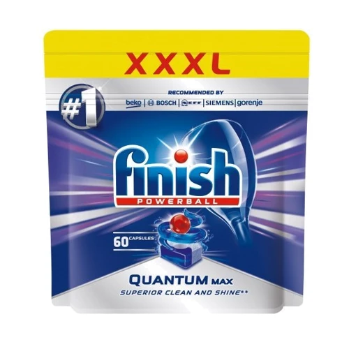 Побутова хімія Таблетки для посудомийних машин Finish Powerball Quantum, 60шт (PH3108)