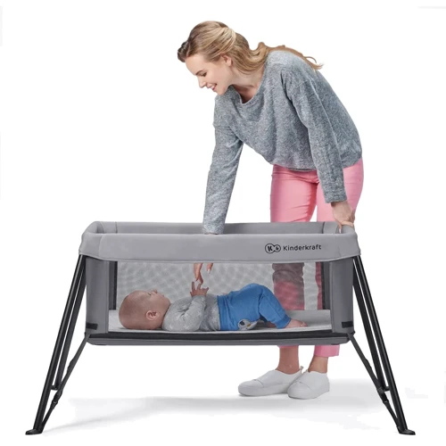 Ліжко-манеж 2 в 1 Kinderkraft Movi Grey (KCMOVI00GRY0000) фото 6