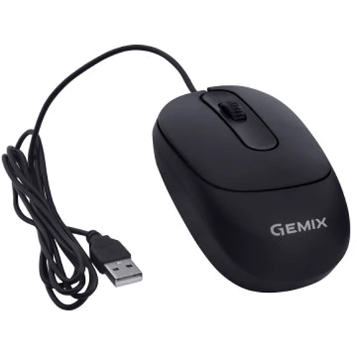 Мышь Gemix GM145 USB Black (GM145Bk): Эргономика симметричная для левшей