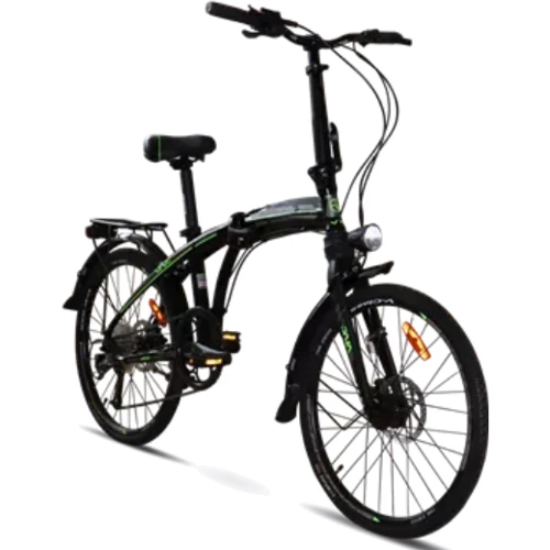 Велосипед VNC 2023' 24" HighWay A7 V8A7-2438-BG 38 см (1797) black (shiny)/green (matt) (5060948061797)